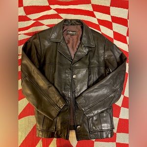 vintage oakwood classic leather jacket!!!